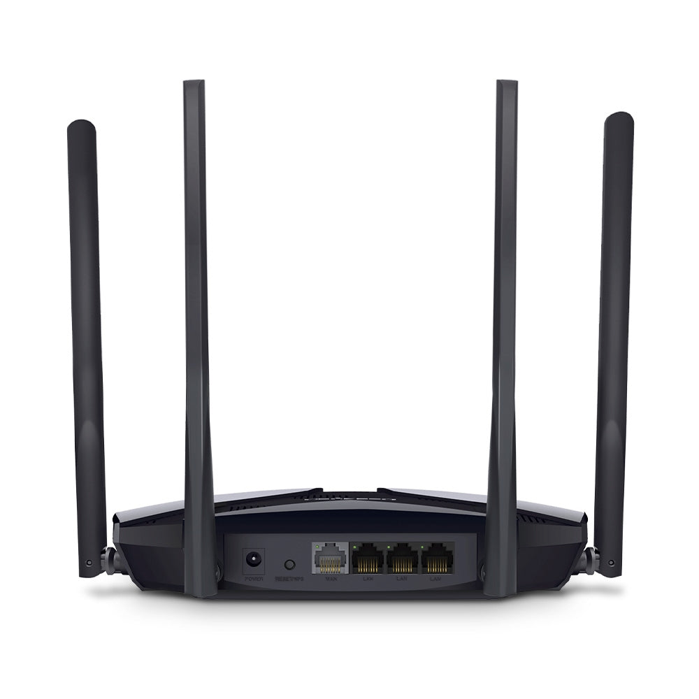 Mercusys MR70X wireless router Gigabit Ethernet Dual-band (2.4 GHz / 5 GHz) Black