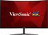 Viewsonic VX3219-PC-MHD 32 Inch Curved Gaming Frameless Monitor, Full HD, 240Hz, 1ms, HDMI, DisplayPort, HD, Freesync, Built-In Speakers, VESA