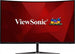 Viewsonic VX3219-PC-MHD 32 Inch Curved Gaming Frameless Monitor, Full HD, 240Hz, 1ms, HDMI, DisplayPort, HD, Freesync, Built-In Speakers, VESA