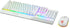 MSI VIGOR GK30 COMBO WHITE UK RGB MEMchanical Gaming Keyboard + Clutch GM11 WHITE Gaming Mouse ' UK Layout, 6-Zone RGB Lighting Keyboard, Dual-Zone RGB Lighting Mouse, 5000 DPI Optical Sensor, Center'