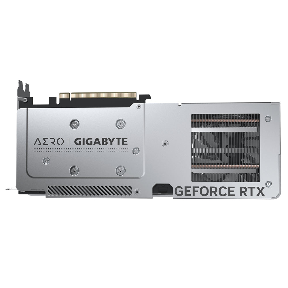 Gigabyte NVIDIA GeForce RTX 4060 AERO OC 8G Graphics Card, 8GB GDDR6, 3072 CUDA Cores, 2550 MHz Core Clock, Triple Fan, White, RGB, 2x DisplayPorts / 2x HDMI Ports