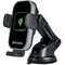 Verbatim FWC-02 Qi Fast Wireless Car Charger, 360 Degrees Rotatable, Three Mounting Options: Vent Holder, Suction Cup On Dashboard, Or Front Window