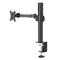 Hama Full-Motion Single Monitor Arm, 13-35" Monitors, Height-Adjustable, Swivel/Tilt, Pull-Out, Clamp