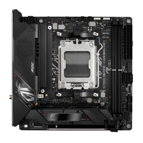 Asus ROG STRIX B650E-I GAMING WIFI, AMD B650, AM5, Mini ITX, 2 DDR5, HDMI, DP Alt Mode, Wi-Fi 6E, 2.5G LAN, PCIe5, 2x M.2