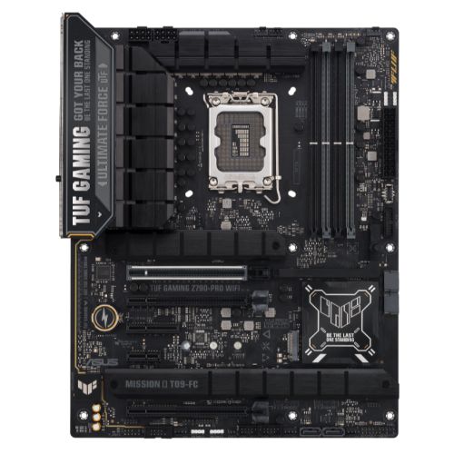 Asus TUF GAMING Z790-PRO WIFI, Intel Z790, 1700, ATX, 4 DDR5, HDMI, DP, Wi-Fi 6E, 2.5G LAN, PCIe5, RGB, 4x M.2