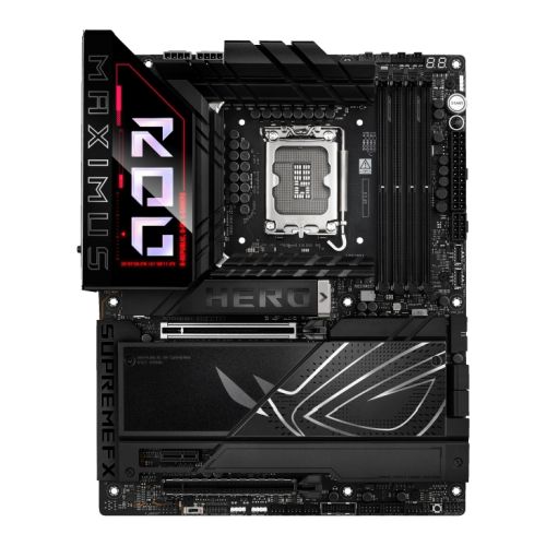 Asus ROG MAXIMUS Z890 HERO, Intel Z890, 1851, ATX, 4 DDR5, HDMI, 2 TB4, Wi-Fi 7, 5G & 2.5G LAN, PD 60W, RGB, 6x M.2