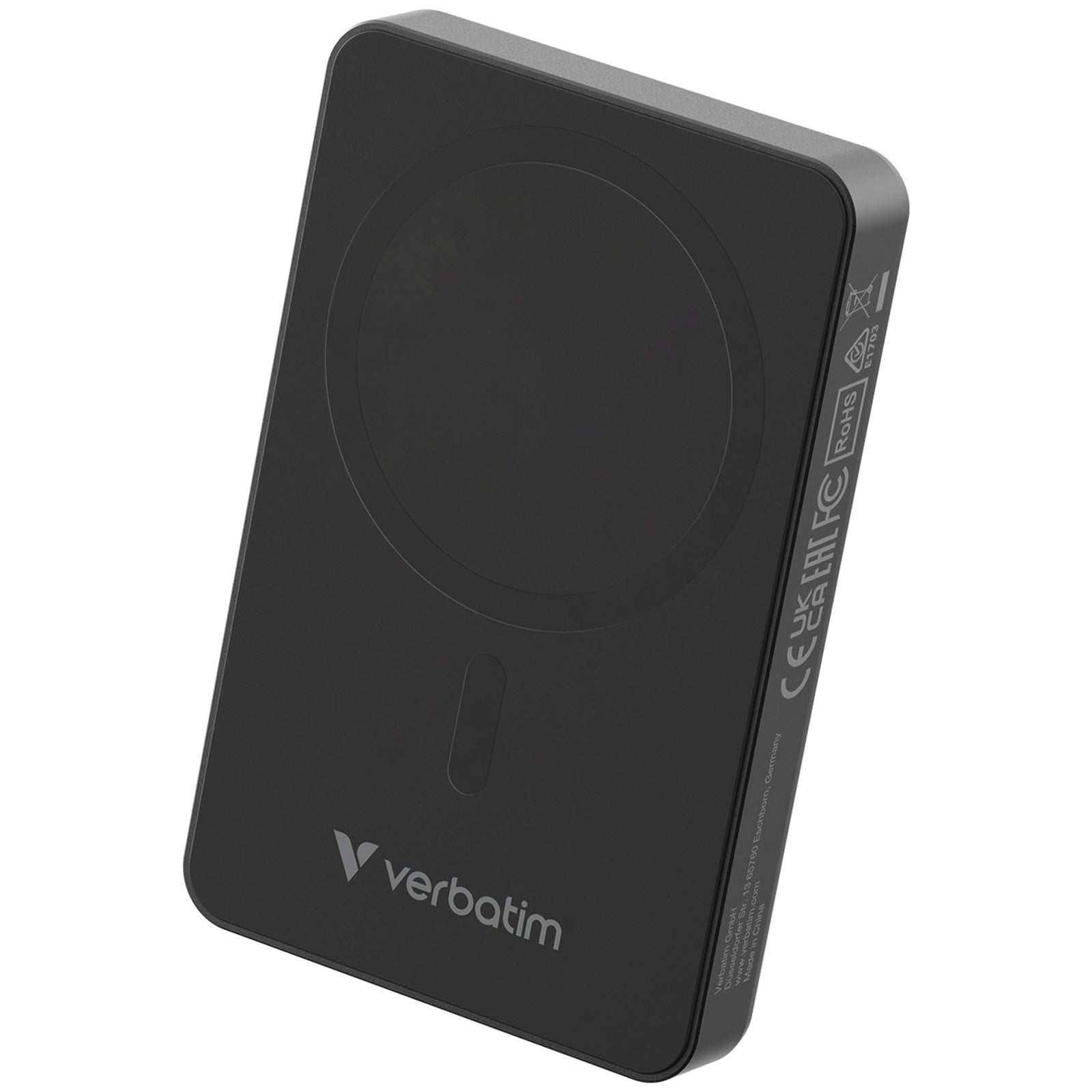 VERBATIM Charge n Go Essentials MagSafe wireless power bank, 10000mAh, black portable battery pack
