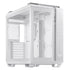 Asus TUF Gaming GT502 Case w/ Front & Side Glass Window, ATX, Dual Chamber, Modular Design, LED Control Button, USB-C, Carry Handles, White