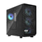 Fractal Design Meshify 2 RGB (Black TG) Gaming Case w/ Light Tint Glass Window, E-ATX, Angular Mesh Front, 4 RGB Fans, Fan Hub, Detachable Front Filter, USB-C