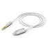 Hama Lightning Male to 3.5mm Jack Male Cable, Nylon, 1 Metre, White, MFI Certified