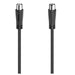 Hama Antenna Cable, Coax Male to Coax Female, 90dB, 1.5 Metre, Black