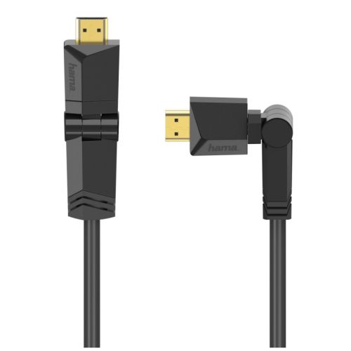 Hama High-Speed HDMI Cable w/ Rotatable Plugs - Male to Male, 1.5 Metre