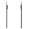 Hama 3.5mm Jack Stereo Cable, Male to Male, Gold-Plated, Fabric Jacket, 1.5 Metre