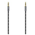 Hama 3.5mm Jack Stereo Cable, Male to Male, Gold-Plated, Fabric Jacket, 1.5 Metre