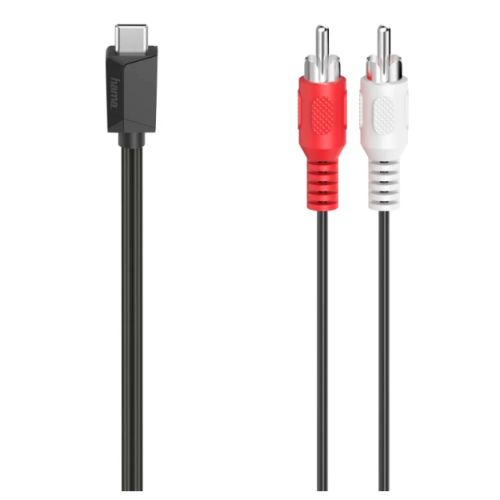 Hama USB Type-C to 2x RCA Plugs, 1.5 Metre