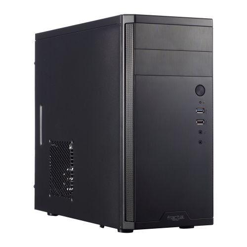 Fractal Design Core 1100 Case, Micro ATX, Brushed Aluminium-look, 350mm GPU Support, USB 3.0, 1 Fan