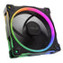 Asus Prime MR120 ARGB Reverse Blade 12cm PWM Case Fan, Sleeve Bearing, 28mm Frame, Dual-Sided Lighting, 1600 RPM, Black