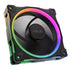 Asus Prime MR120 ARGB 12cm PWM Case Fan, Sleeve Bearing, 28mm Frame, Dual-Sided Lighting, 1600 RPM, Black