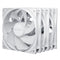 Be Quiet! BL136 Pure Wings 3 120mm PWM Reverse Blade Case Fans (3 Pack), Rifle Bearing, 1500 RPM, White
