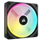 Corsair iCUE LINK QX120 12cm PWM RGB Case Fan, 34 RGB LEDs, Magnetic Dome Bearing, 2400 RPM, Black, Single Fan Expansion Kit