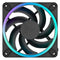 Fractal Design Momentum 12 ARGB 12cm PWM Case Fan, 16 LEDs, FDB Bearing, 350-2200 RPM, 8-pin Connector, Black