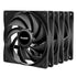 Be Quiet! BL140 Pure Wings 3 PWM High Speed 120mm Case Fans (3 Pack), Rifle Bearing, 2100 RPM, Black