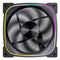 Vida Stealth Reverse Blade 120mm ARGB PWM Case Fan, Hydraulic Bearing, Outer Ring Lighting, 600-1500 RPM, Black