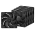ARCTIC P14 Pro PST 140mm PWM Case Fans w/ Cable Splitters (5 Pack), Fluid Dynamic Bearing, 400-2500 RPM, Black