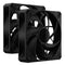 Corsair RS140 MAX 14cm PWM Thick Case Fans (2 Pack), 30mm Thick, Magnetic Dome Bearing, 1600 RPM, Liquid Crystal Polymer Construction