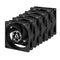 ARCTIC P8 Silent Pressure-optimised Extra Quiet 8cm Case Fans (5 Pack), Black, Fluid Dynamic, 1600 RPM, Black