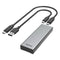 Hama M.2 PCIe/SATA SSD Caddy, USB 10Gbps Type A&C, Compatible with 2280/2260/2242, Aluminium