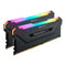 Corsair Vengeance RGB Pro 16GB Kit (2 x 8GB), DDR4, 3200MHz (PC4-25600), CL16, XMP 2.0, Black