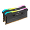 Corsair Vengeance RGB Pro SL 16GB Kit (2 x 8GB), DDR4, 3200MHz (PC4-25600), CL16, XMP 2.0, Black