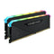 Corsair Vengeance RGB RS 16GB Memory Kit (2 x 8GB), DDR4, 3200MHz, CL16, XMP 2.0, 6 LEDs, Black, DIMM Memory