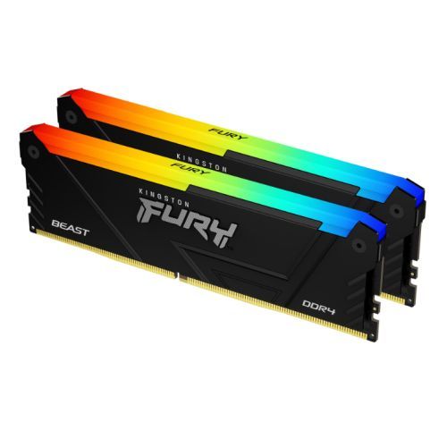 Kingston FURY Beast KF432C16BB2AK2/32 System Memory, RGB, 32GB, (2x16GB) 3200MHz, DDR4, Non-ECC