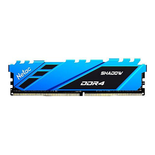 Netac Shadow Blue, 8GB, DDR4, 3200MHz (PC4-25600), CL16, XMP 2.0, DIMM Memory