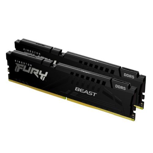 Kingston FURY Beast KF556C40BBK2-64 64GB (2 x 32GB) 5600MHz, DDR5, DIMM, CL40, System Memory, Black Heatsink