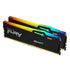 Kingston FURY Beast KF560C36BBEAK2-64 Gaming System Memory, DIMM, DDR5, 6000MHz, RGB, 64GB (2 x 32GB), Black Heatsink, 288 Pin, 1.35v, CL36