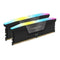 Corsair Vengeance RGB 64GB Kit (2 x 32GB), DDR5, 6400MHz (PC5-51200), CL32, 1.4V, XMP 3.0, PMIC, Black, DIMM Memory