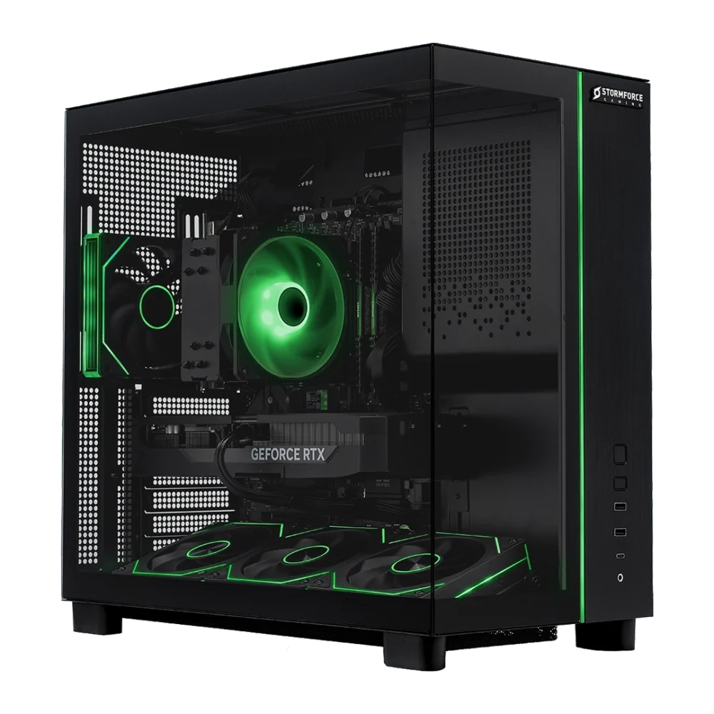 Stormforce Obsidian Elite AMD Gaming PC - Ryzen 7 9700X, 32GB DDR5, 2TB SSD, RTX 5070, Wi-Fi 6, Windows 11 Home