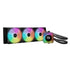 be quiet! Light Loop IO LCD 360mm Black AIO CPU Liquid Cooler, IPS Display, ARGB, 3x Light Wings LX 120mm PWM Fans and IO Controller