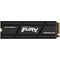 Kingston FURY Renegade SFYRSK/1000G 1TB M.2 NVMe PCIe Gen4 SSD, 7300MB/s Read, 6000MB/s Write, PlayStation 5 Compatible, 2280 Size, 5 Year Warranty, Heatsink