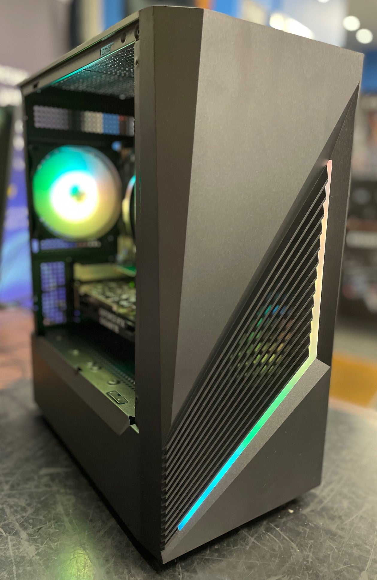 NEP GENESIS R5 Gaming PC - Ryzen 5 5500, RTX 3050 6GB, 16GB DDR4, 1TB SSD, Wi-Fi, Win 11 Home - Black