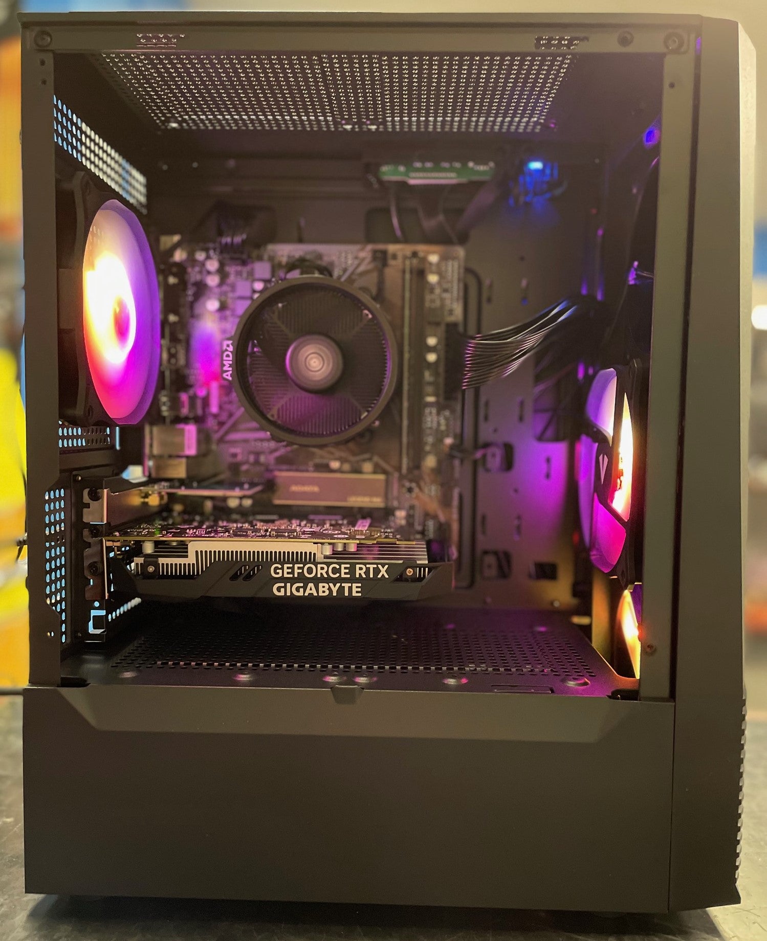 NEP GENESIS R5 Gaming PC - Ryzen 5 5500, RTX 3050 6GB, 16GB DDR4, 1TB SSD, Wi-Fi, Win 11 Home - Black