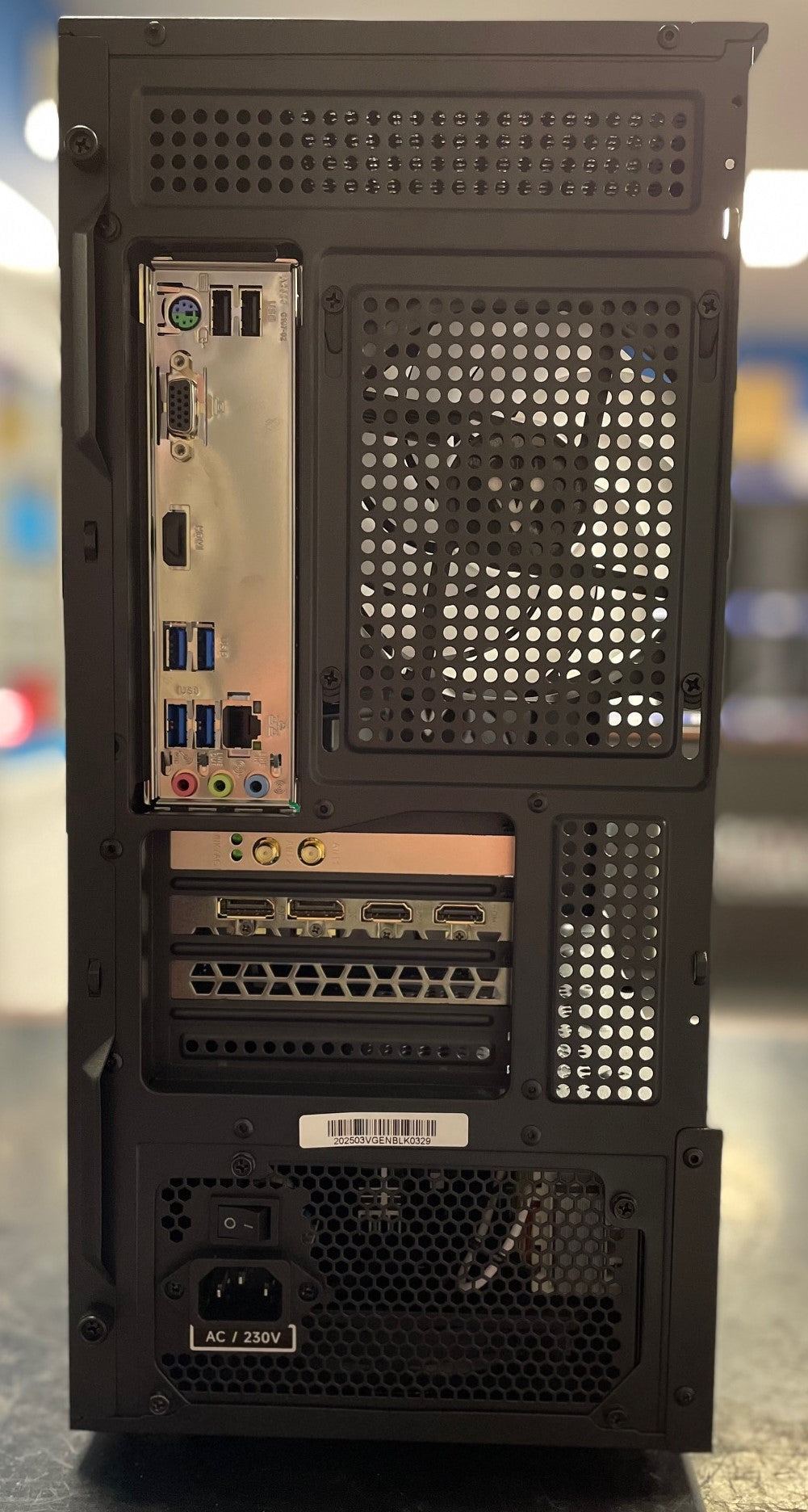 NEP GENESIS R5 Gaming PC - Ryzen 5 5500, RTX 3050 6GB, 16GB DDR4, 1TB SSD, Wi-Fi, Win 11 Home - Black