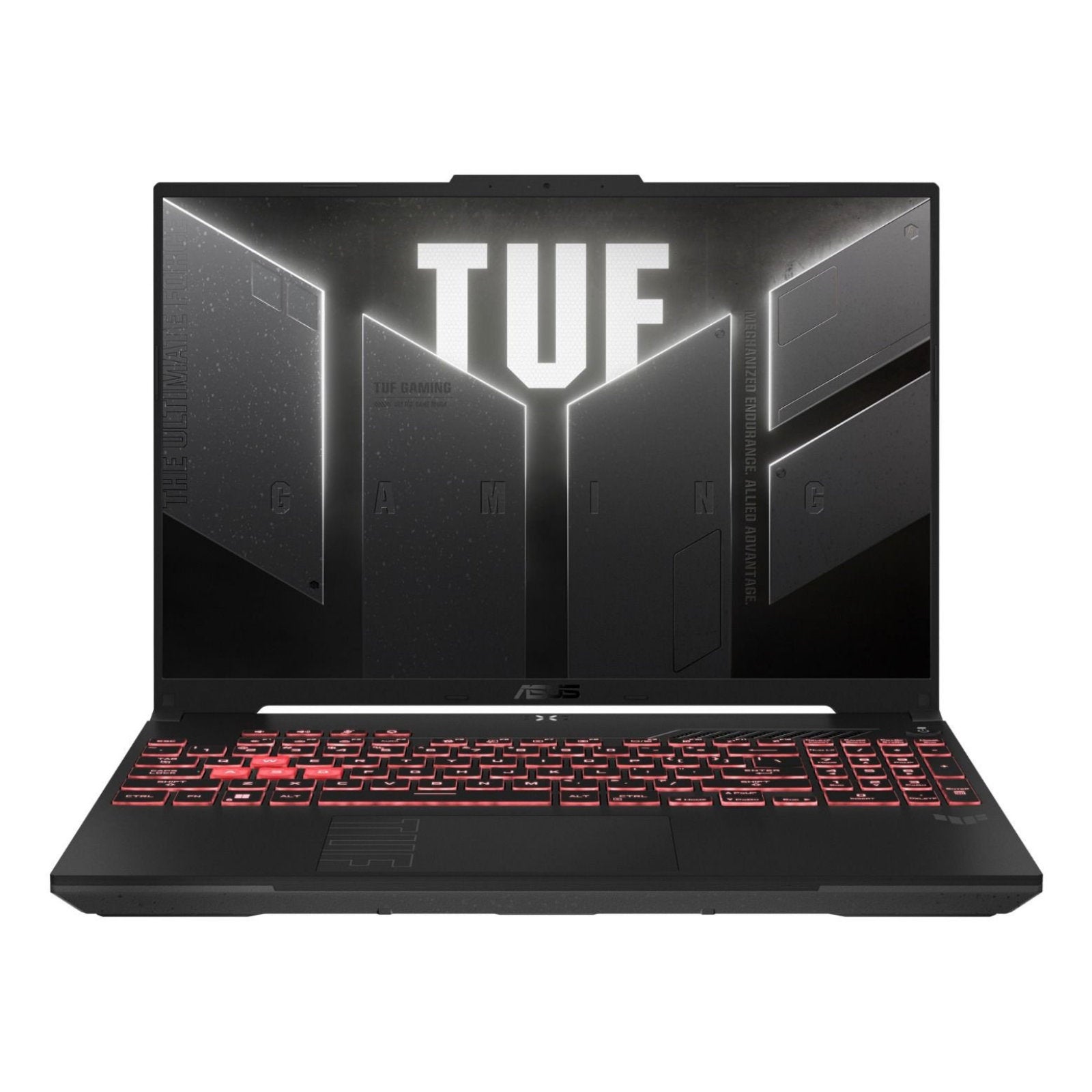 ASUS TUF A16 gaming laptop with 16-inch screen, AMD Ryzen 7, NVIDIA GeForce RTX 4050, 16GB DDR5, 512GB SSD, Windows 11.