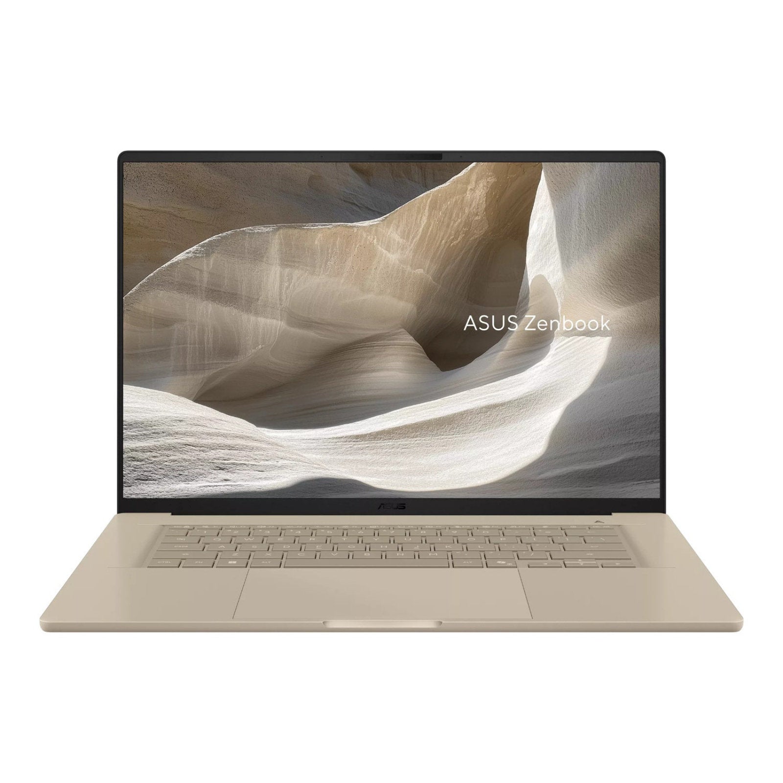 ASUS Zenbook A16 UX3607QA-SH003W laptop featuring a 16-inch WUXGA OLED screen, Qualcomm Snapdragon X1 processor, 16GB RAM, and 512GB SSD
