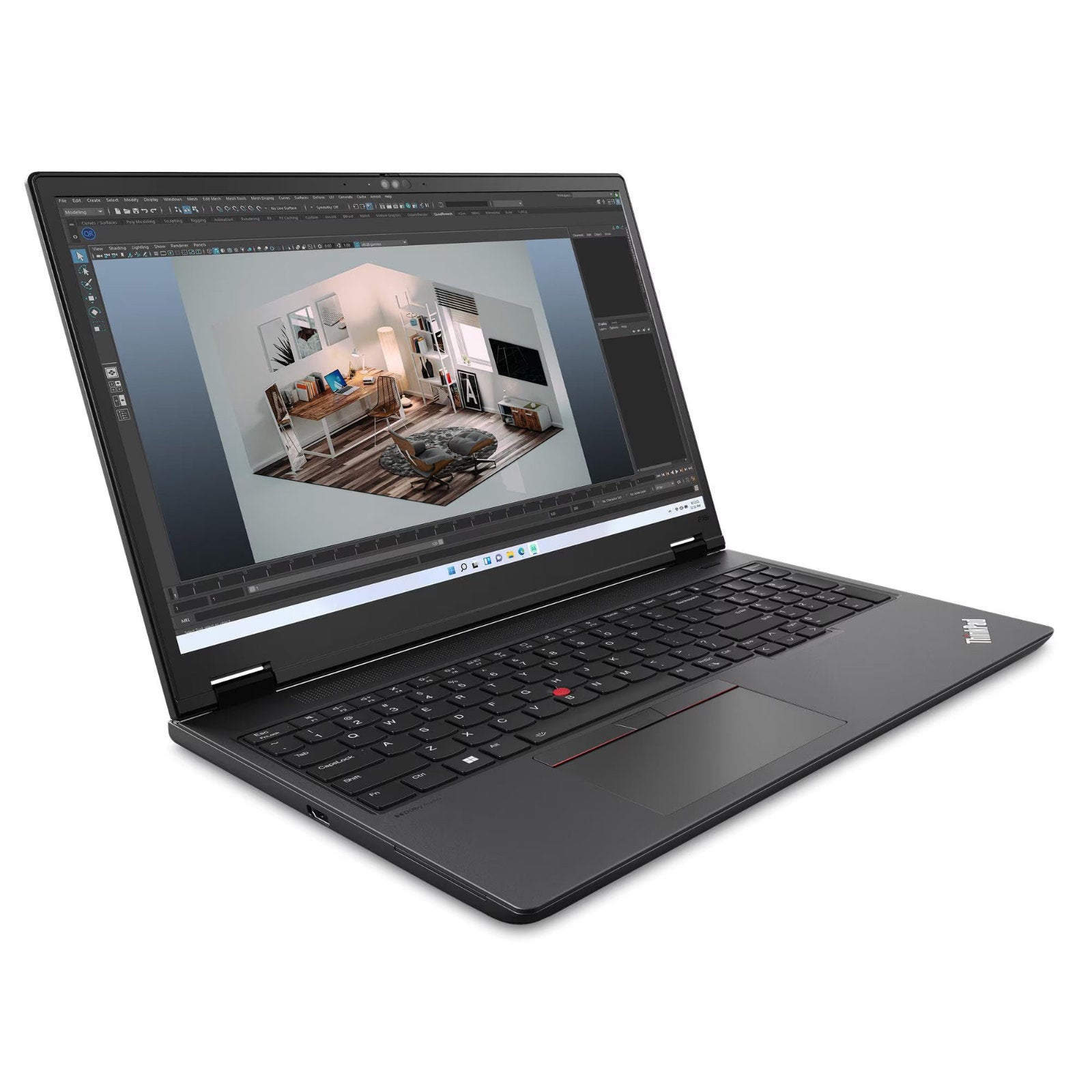 Lenovo ThinkPad P16V laptop with 16-inch WUXGA IPS display, Intel Core Ultra 7, 16GB RAM, 512GB SSD, NVIDIA RTX graphics, Windows 11 Pro
