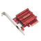 Asus (XG-C100C V3) 10GBase-T PCI Express Network Adapter, Backwards Compatible, Built-in QoS