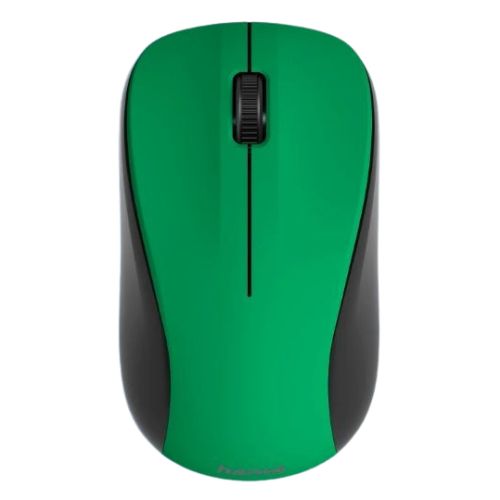 Hama MW-300 V2 Wireless Optical Mouse, 3 Buttons, Quiet, Ambidextrous, Green/Black